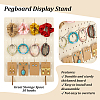 Rectangle Wood Earrings Jewelry Display Stands ODIS-PH0001-81-4