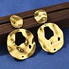 304 Stainless Steel Dangle Stud Earrings for Women EJEW-K268-13B-G-3