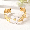 304 Stainless Steel Cuff Bangles for Women BJEW-F509-03E-G-1
