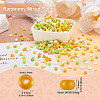 Opaque Glass Round Seed Beads GLAA-TAC0025-07B-07-4