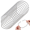 14Pcs Iron & Brass Loose Leaf Book Binder Hinged Rings FIND-UN0010-35-1