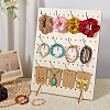 Rectangle Wood Earrings Jewelry Display Stands ODIS-PH0001-81-5