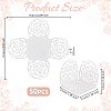 50Pcs Rose Flower Window Paper Candy Packaging Boxes CON-OC0001-78C-2