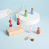 Fashewelry 28Pcs 4 Style Glass Wishing Bottle Pendant Decorations GLAA-FW0001-01-14