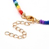 Glass Seed Beads Beaded Necklaces NJEW-JN03501-3
