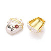 Brass Micro Pave Cubic Zirconia Pendants KK-T073-54-2