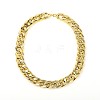 Cuban Link Gold CCB Plastic Chain Necklace for Men NJEW-JN00841-2