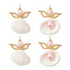 Clam Shell Pendants PALLOY-MZ00717-02-1