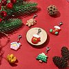 Christmas Theme Resin Pendant Decoration HJEW-JM01133-2