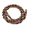 Electroplate Glass Beads Strands EGLA-N008-015B-2