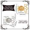 2Pcs 2 Colors Brass Box Clasps KK-BBC0020-82-2