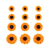 100Pcs 4 Style Resin Cabochons CRES-CD0001-01-1
