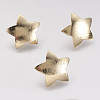 Brass Stud Earring Findings KK-F731-03G-1