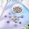 30Pcs Printed Transparent Resin European Beads RESI-TADJ0001-03A-4