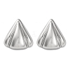 304 Stainless Steel Triangle Stud Earrings EJEW-K295-09P-1