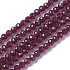 Natural Garnet Beads Strands X-G-F596-03-3mm-1