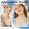 10Pcs Stainless Steel Paperclip Chain Necklaces for Women Men NJEW-SC0001-38G-4