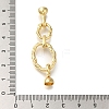 Brass Micro Pave Clear Cubic Zirconia Fold Over Clasps LS-KK-H480-26G-3
