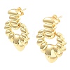 Rack Plating Brass Dangle Stud Earrings EJEW-M223-13G-1