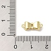 Brass Pave Clear Cubic Zirconia Connector Charms KK-G499-14G-3