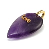 Natural Amethyst Pendants G-G470-03G-05-2