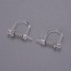 Plastic Clip-on Earring Findings X-KK-F785-05P-1