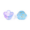 Frosted Transparent Acrylic Beads OACR-N137-72M-3