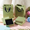 3Pcs Square Paper Jewelry Display Cases CON-TA0001-39D-01-6
