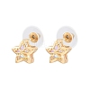 Women's Brass Stud Earrings KK-CBA6599-02G-1