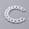 Handmade Acrylic Imitation Pearl Curb Chains AJEW-JB00519-3