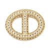 Brass Micro Pave Clear Cubic Zirconia Links Connector Charms KK-K413-04B-G-1