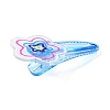 Flower Acrylic Alligator Hair Clips OHAR-H002-01B-02-3