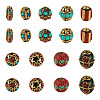 Handmade Tibetan Style Beads TIBEB-TAC0003-01-1