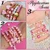 750Pcs 3 Colors Heart Acrylic Beads TACR-SP0001-40-6