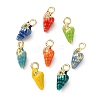 Alloy Enamel Pendants AL-CBA3844-02C-G-1