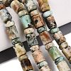 Natural Chrysocolla and Lapis Lazuli Beads Strands G-Q616-09I-1