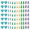 60G 6 Style Handmade Polymer Clay Cabochons PORC-TA0001-08B-3