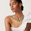 304 Stainless Steel Necklaces & Hoop Earring Sets SJEW-YW00001-5