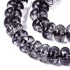 Crackle Transparent Glass Beads Strands GLAA-N074-02A-15-3