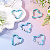 5Pcs Zinc Alloy Spring Gate Rings FIND-TA0009-73L-5