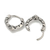 316 Surgical Stainless Steel Hoop Earrings for Women and Men EJEW-D096-20E-AS-2