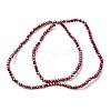 Electroplate Glass Beads Strands GLAA-F078-FR07-2