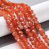 Baking Painted Imitation Jade Glass Bead Strands DGLA-A034-J4MM-A12-4