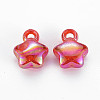 Transparent Crackle Acrylic Pendants LS-MACR-S373-63-L03-2