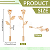 20Pcs Zinc Alloy Brooch Pins JEWB-PH0001-83G-2