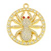 Alloy Rhinestone Big Pendants RB-CBA18BA-01G-1
