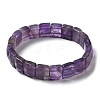 Natural Amethyst Stretch Bracelets BJEW-F406-B26-2