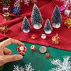 10Pcs 10 Style Christmas Resin Display Decorations DJEW-TA0001-03-6