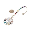 7 Chakra Natural & Synthetic Mixed Stone Beads Pendant Decorations HJEW-TA00109-3