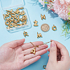 26Pcs 26 Styles 304 Stainless Steel Pendants STAS-WR0001-37G-3
